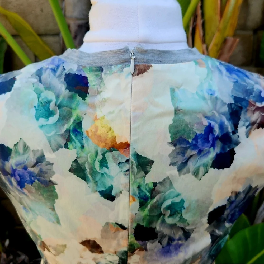 LAST CHANCE!!  Rebecca Taylor Enchanted Gardens Floral Print Dress, Size 6 - Picture 5 of 11